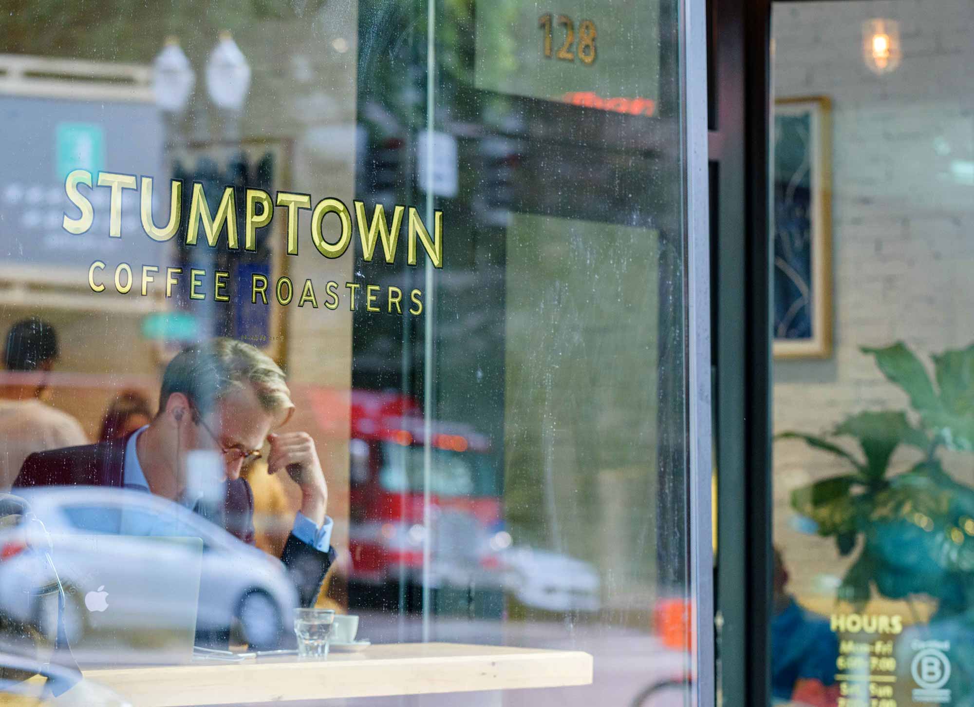 Stumptown Coffee next to 230 Ash luxury apartments in downtown Portland