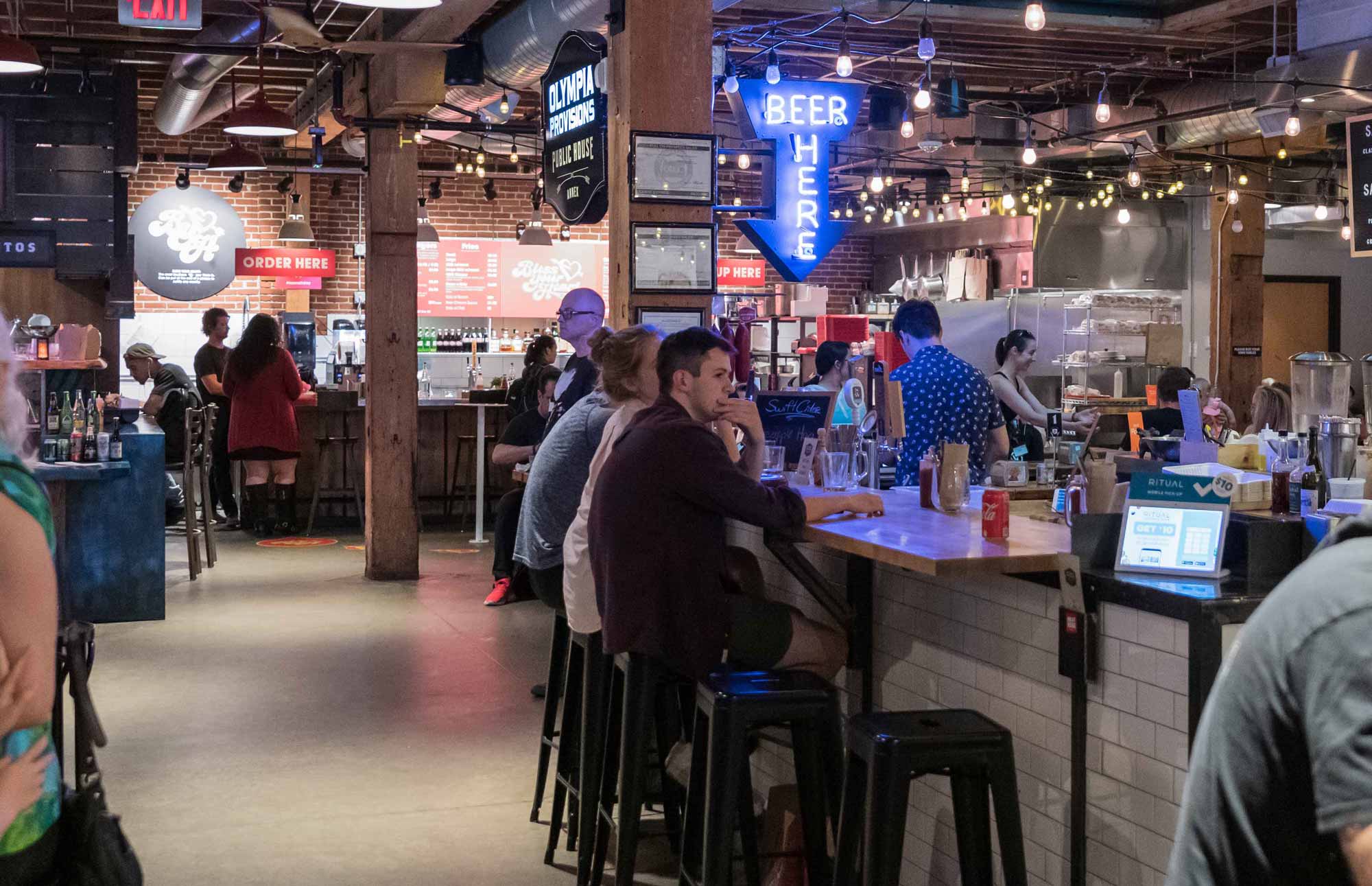 Interior of Pine Street Market