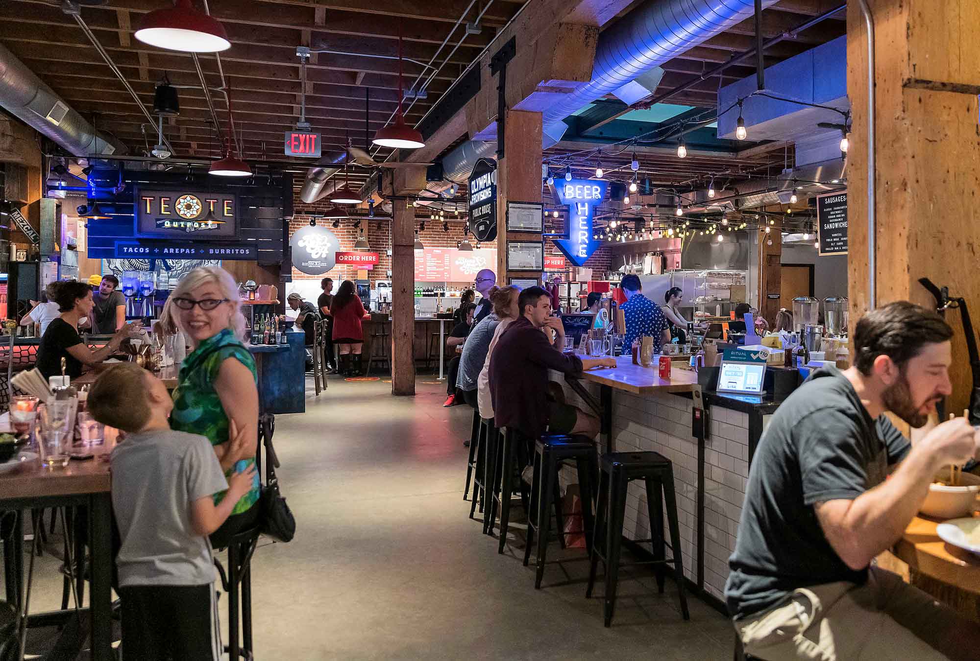 Pine Street Market in Downtown Portland Oregon